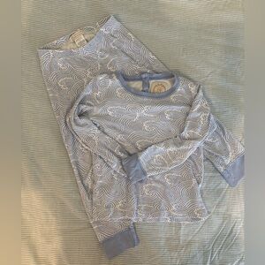 TBBC Wave-Print Kids Pajama Set - Organic Cotton
